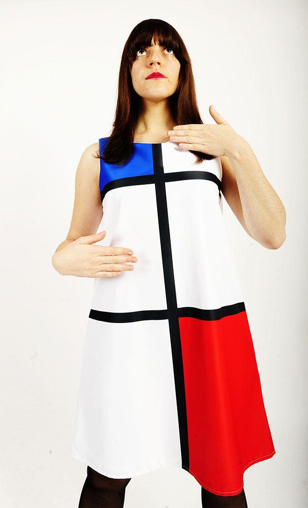 robe Bauhaus revisite de Mondrian - Juste une impression