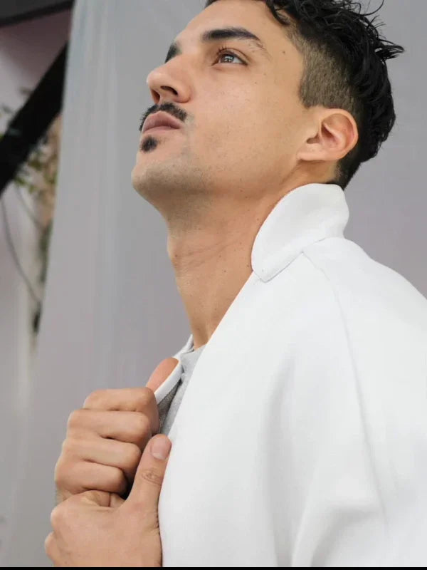 Cape Flippa – Fluffy Gray - Kanten